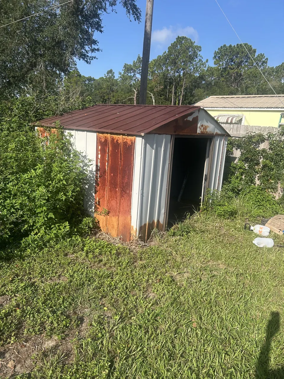 Shed Removal before Stack’s JUNK Removal completed the work